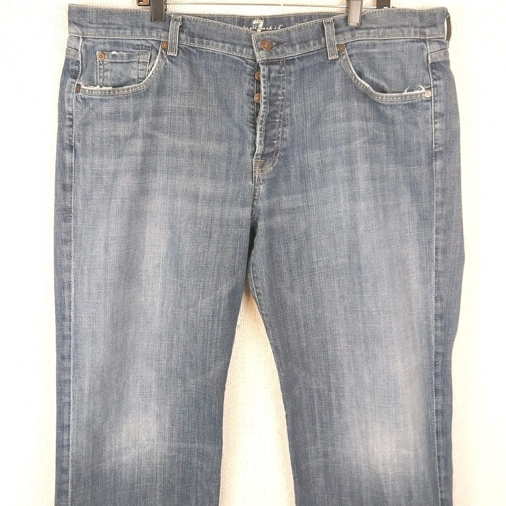 7 For All Mankind Relaxed Fit Jeans Men's Size 40 x 34 Blue Denim T521J-055U
